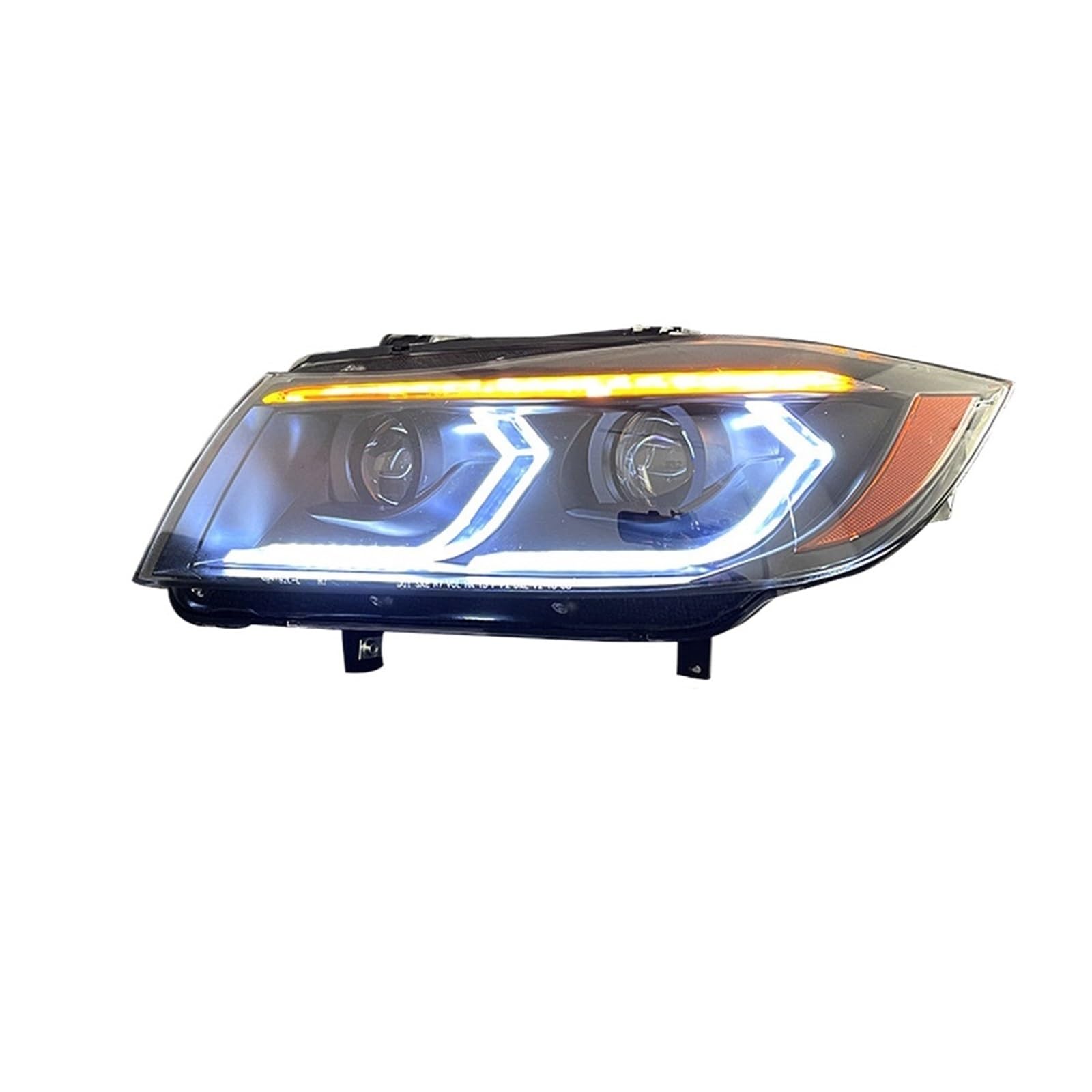 Fari Anteriori per BMW Serie 3 E90 2005-2012 318i 320i 325i, aggiornamento luci diurne (DRL), Accessori per Gruppo Ottico (05-08/2p, Senza lampadine).