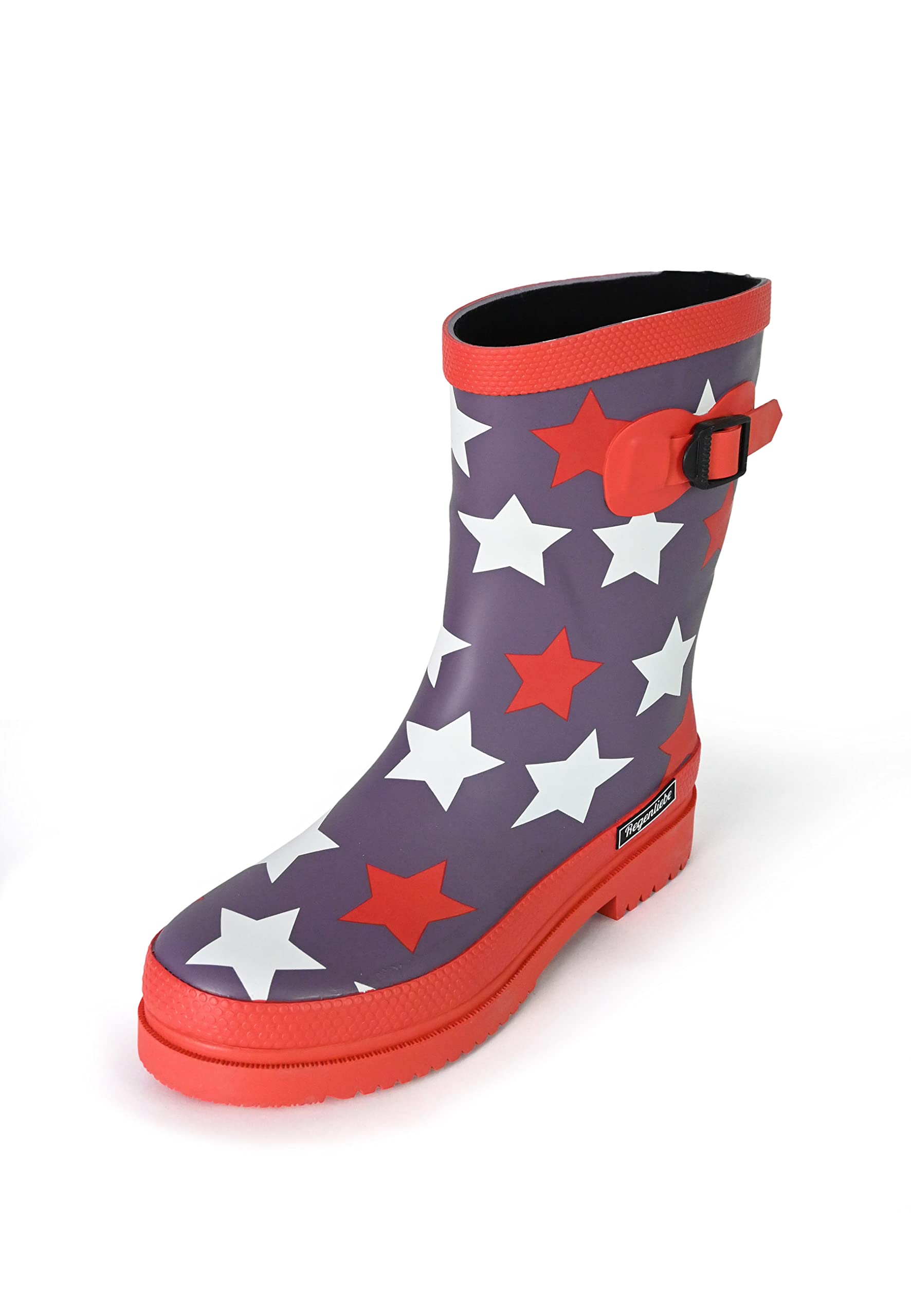 Regenliebe Damen Gummistiefel Stars Halbschaft Sterne Motiv