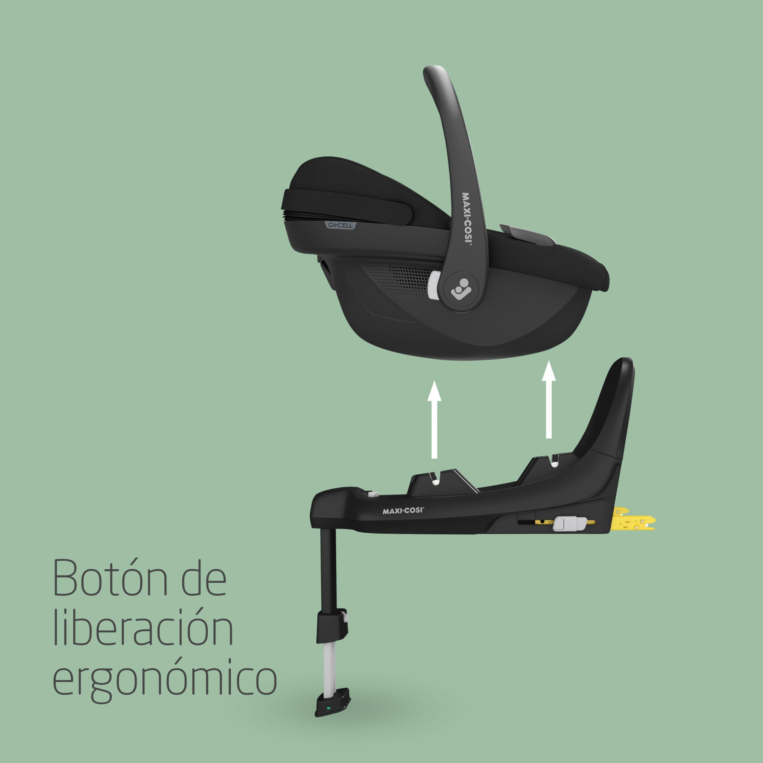 Maxi-Cosi FamilyFix S, Base ISOFIX i-Size, 0-4 Años, 0-18 kg, 40-105 cm, Base Silla Coche, Viaje a Contramarcha, Instalación Click & Go, Indicadores Visuales de Correcta Instalación, Black