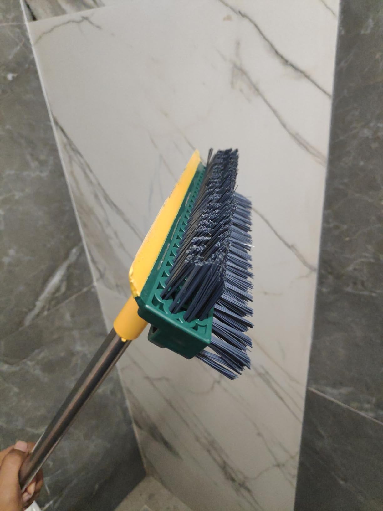 Bathroom Cleaning Brush with Wiper Upgraded 3 in 1 Tiles Cleaning Brush ...