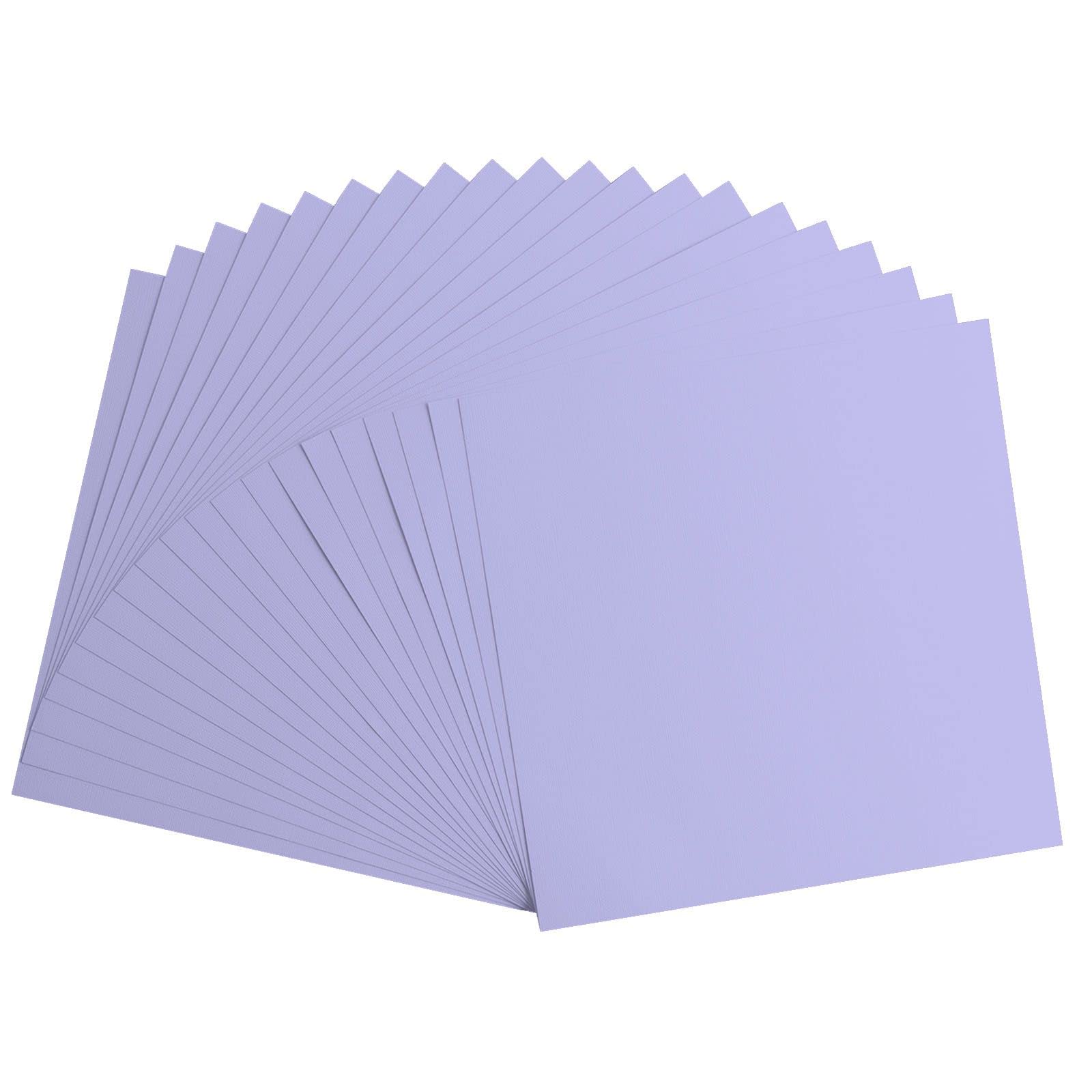 Cartoncino Liscio Florence Clematis Viola – 20 Fogli 30,5x30,5 Cm 216 Gsm – Per Scrapbooking, Biglietti, Fustellatura