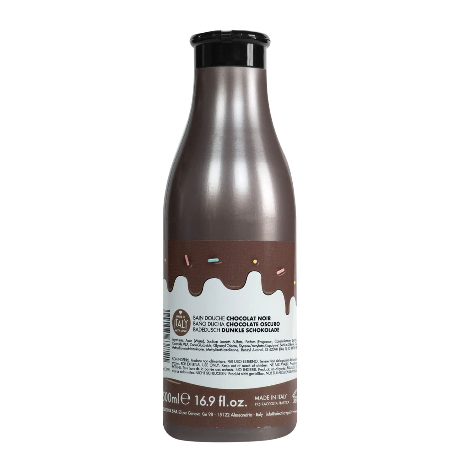 Aquolina Bagno Doccia CIOCCOLATO FONDENTE. Bagnoschiuma leggero e di veloce assorbimento - 500 ml