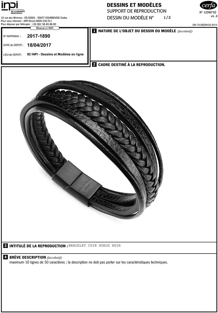 murtoo Mens Leather Bracelet with Clasp Cowhide Multi-Layer Braided Leather Mens Bracelet - Image 7