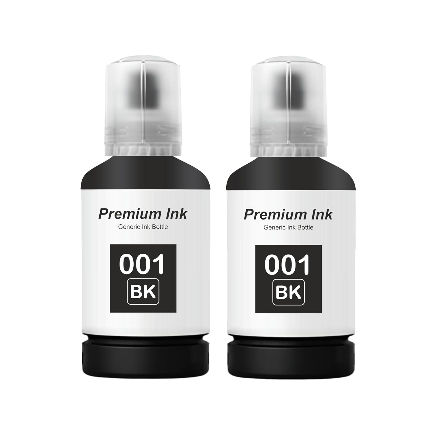 Duplex DTC 001 Ink Compatible with Epson L3110, L3150, L3152, L3156, L3210, L3211, L3215, L3216, L3250, L3252, L4260, L5190, L1110, L4150, L6170, L4160, L6190 Printer (001 Black Ink 2 Pcs)