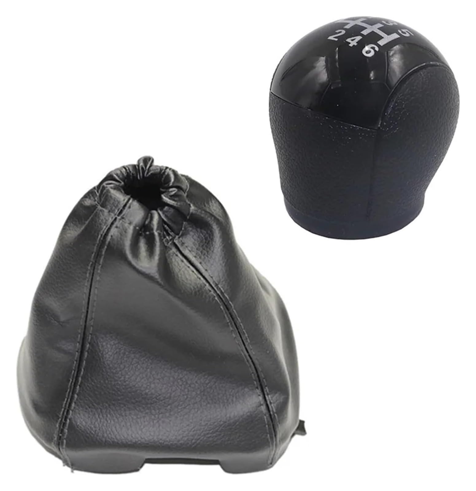 Pomello Cambio Auto Per Transit Da MK7 2006 2007 2008 2009 2010 2011 2012 2013 Pomello Del Cambio Cuffia(6 Speed Black Pair)