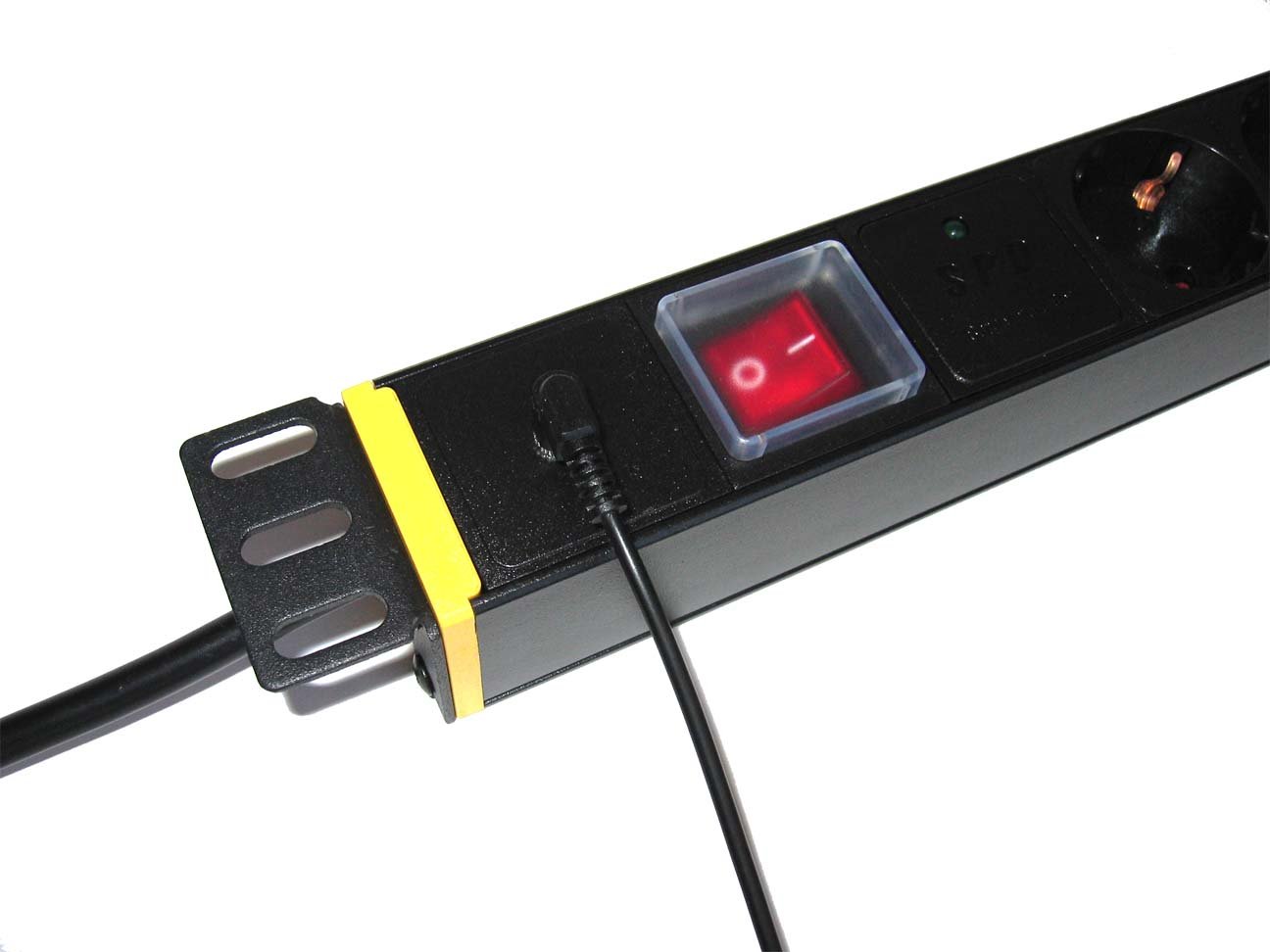 VOCOMO 19" 6-Fach Steckdosenleiste (3680W) mit 12V Trigger Schalt-Eingang für AV-Verstärker/Receiver, Standby-Killer Zwischenstecker TSL6-II HR