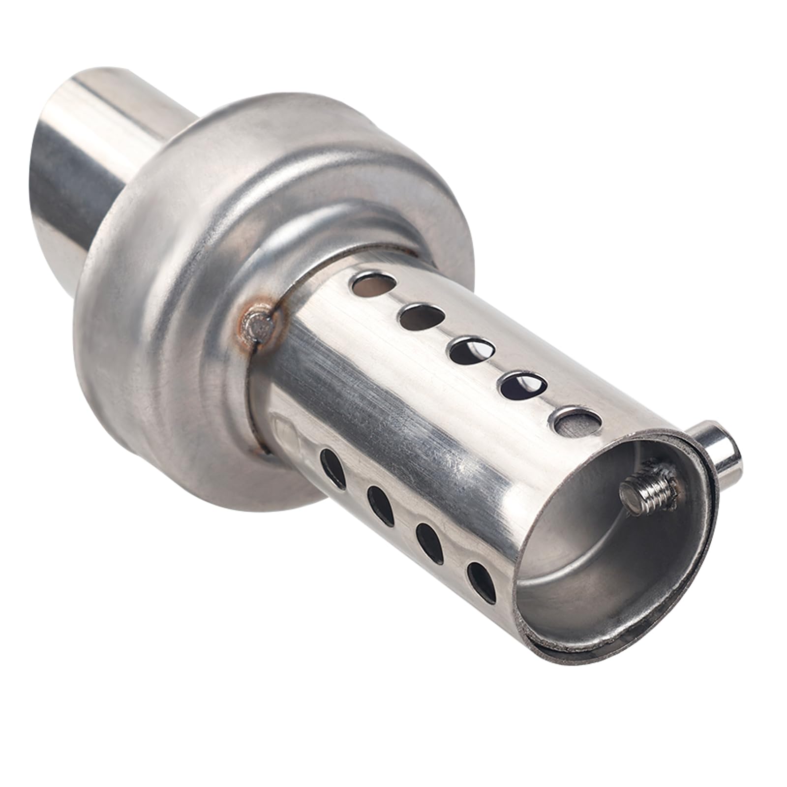 Larcele Endschalldämpfer für Motorrad, 48 mm, verstellbar und zerlegbar, universell, geneigter Endschalldämpfer XSQ-01
