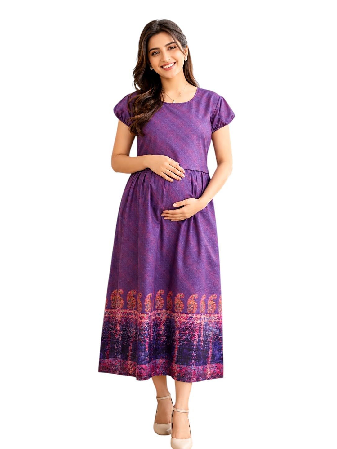 Zipless Feeding Kurtis & Dresses for Women | Zipless Maternity Wear Gown Pregnancy Dress for Nursing Mothers | Viscose Rayon | Stylish & Comfortable | S to 4XL | Washable & Durable-image-41