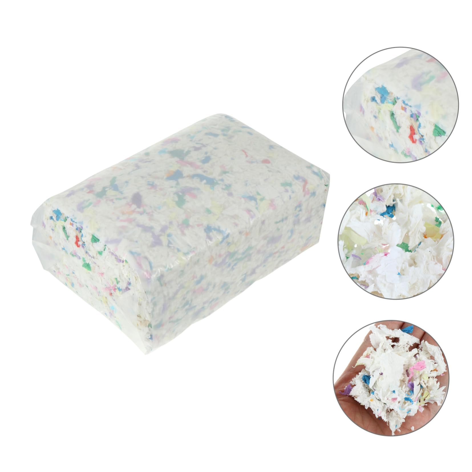 Lettiera in Carta per Criceti, Gabbia per Piccoli Animali, Super Assorbente, Confortevole, 1 Sacchetto da 450g per Gabbia Domestica