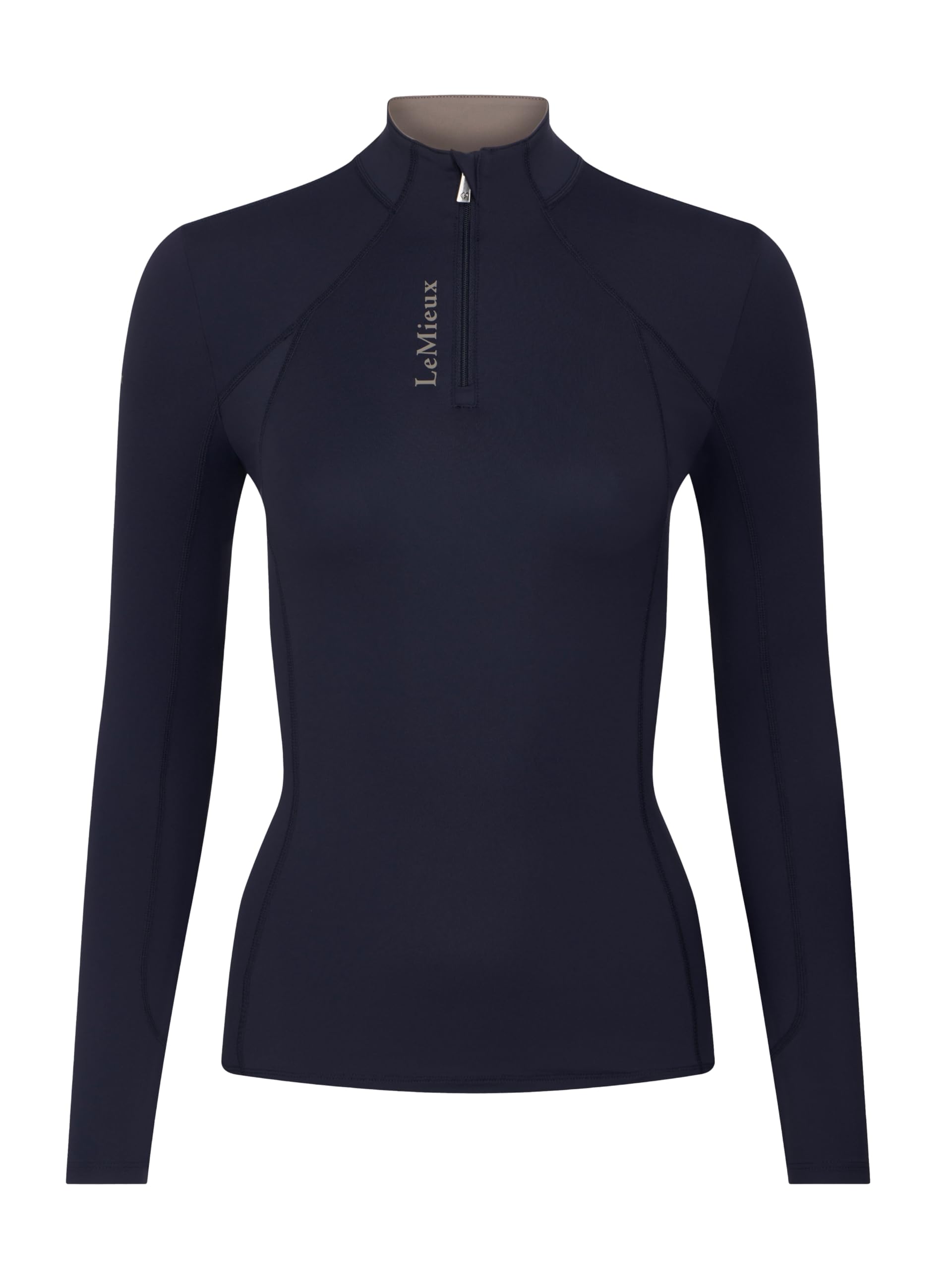 LeMieux Classique Womens Long Sleeve Base Layer - Navy Blue 14