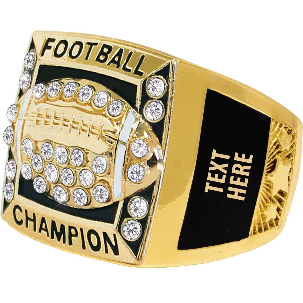 Crown Awards Fantasy Football Rings, Fantasy Football Championship Ring With Engraving Included, Size 10 Prime