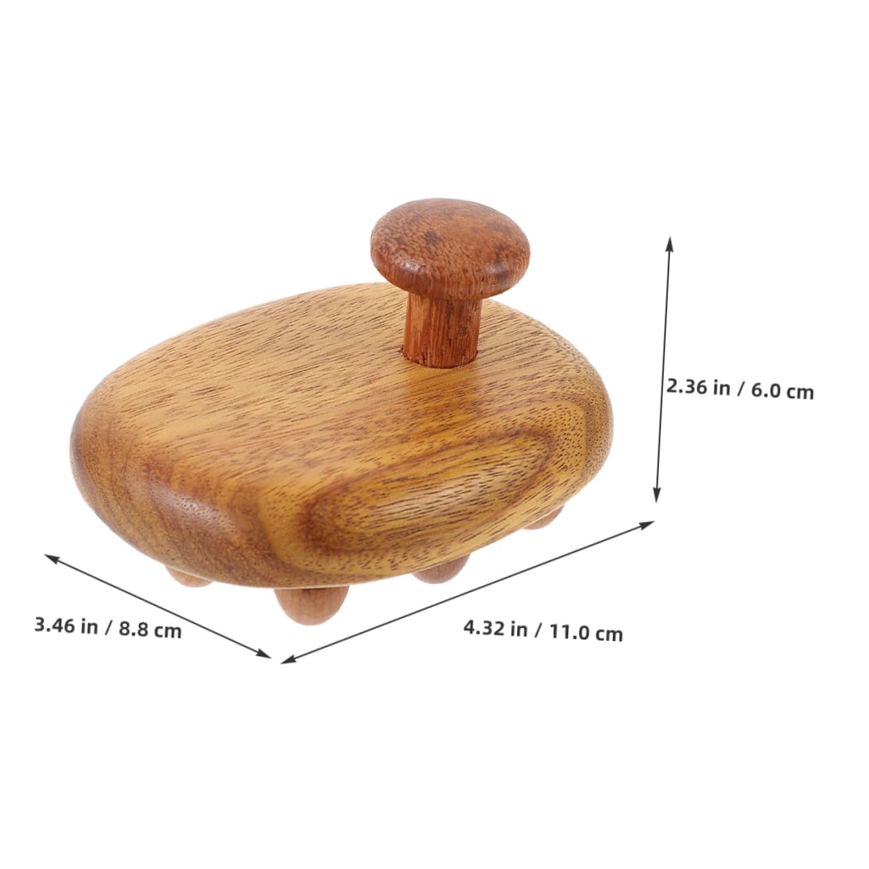VALICLUD Cepillo De Masaje De Sándalo Cepillo Para El Cabello Ducha Cuero Cabelludo Fascia Masajeador De Cuero Cabelludo Herramienta De Masaje Del o 2 piezas x 4