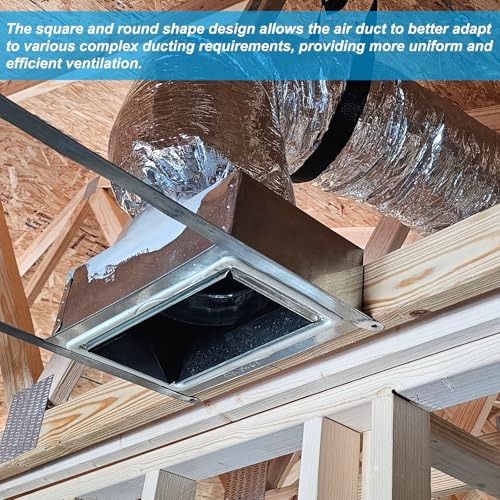 Boîte de registre de plafond climatiseur PATIKIL conduit 10,2 cm diffuseur CVC - 6