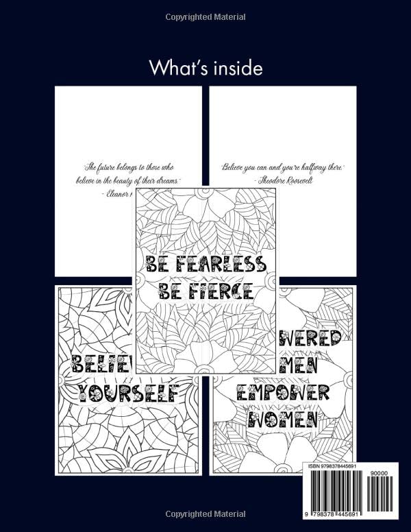 Miniatura 2 de Color Your Way To Confidence 100 Uplifting Quotes and Designs for Adult & Teen Women