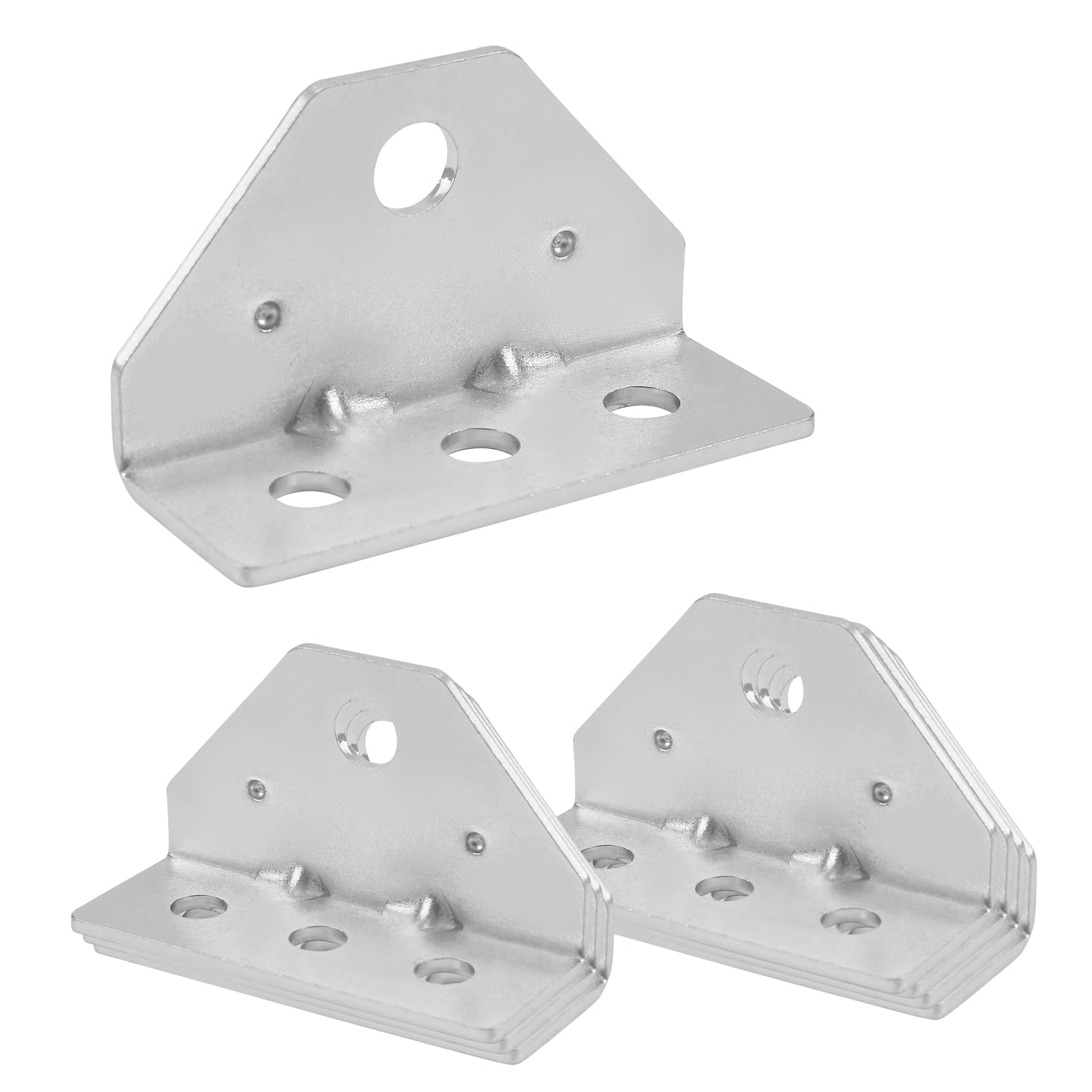 CYGIVC 8 Pcs Boat Trailer Top Angle Swivel Top Angle Bracket, Bolster Bunk Board Adjustable for Boat Pontoon Trailer,11 Gauge Steel,Silver