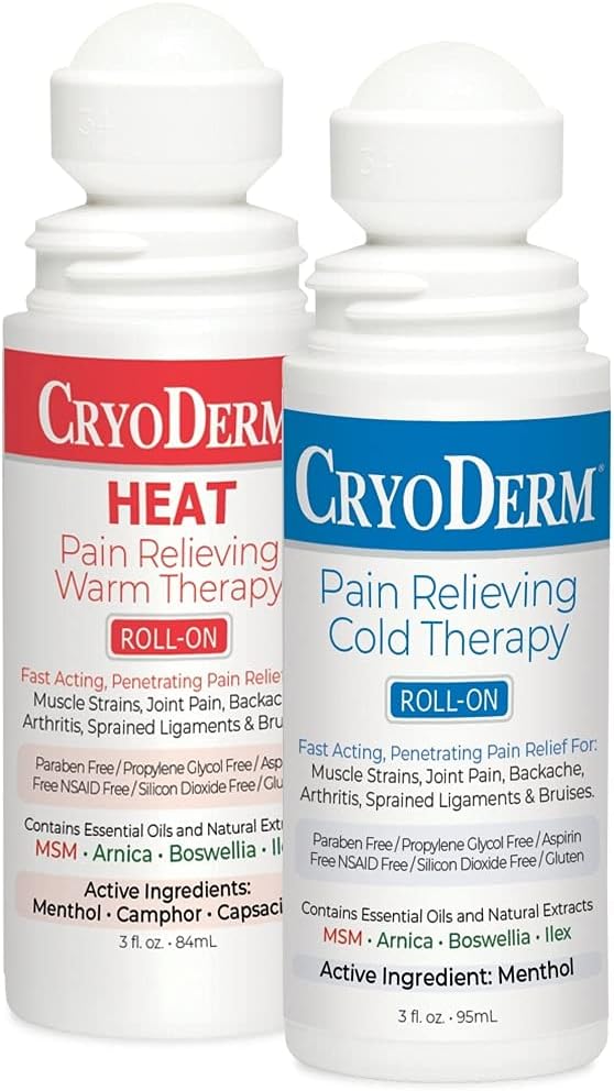 Cold & Heat Pain Relieving Gel Roll-on - 3 Ounce, Set of 2