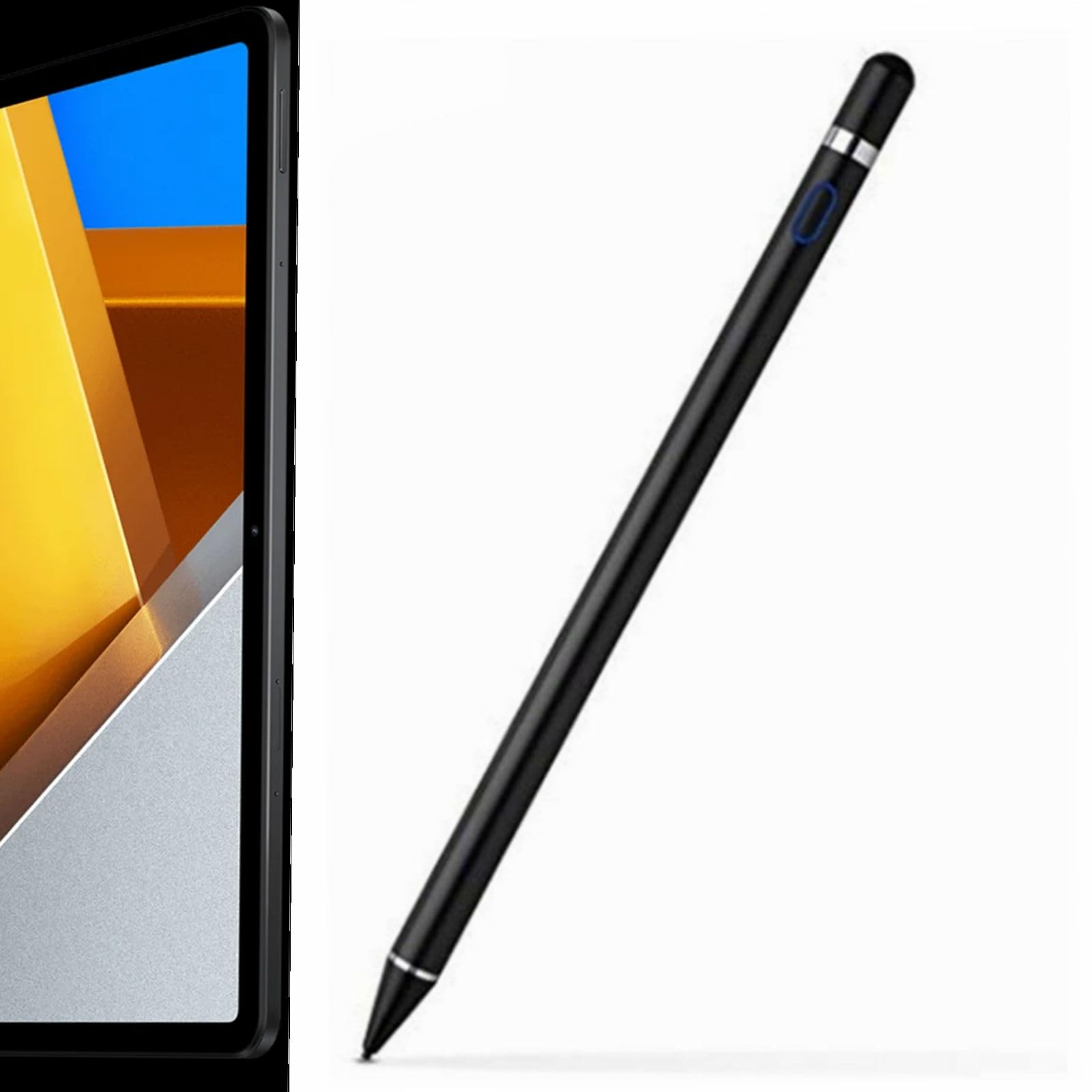 Lápiz, Sensible a la presión 4096, para Xiaomi Poco Pad 12.1" Tableta, Recargable, Bolígrafo Activo Touch Stylus Pen (Negro)