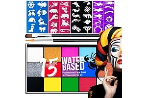 Be a Colorful Canvas: 15-Color Face Painting Kit for Limitless Body Art