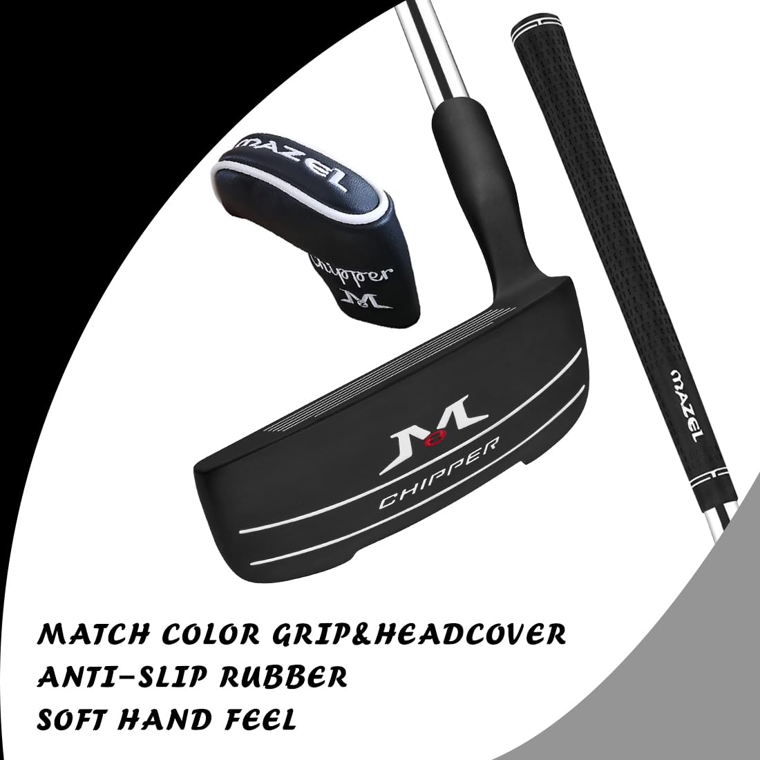 MAZEL Chipper Golf Club de golf de 36/45 grados para hombres y mujeres, mano derecha, mejora tu juego corto