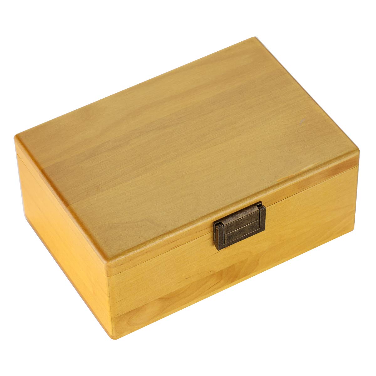 MONOJOY Wooden Faraday Box for Cell Phone and Car Key Fob Protector Birch Keyless Entry Blocking Box, Vehicle Fob Anti-Theft Yellow Box Blocking WiFi 2G 3G 4G 5G Bluetooth RFID RF NFC