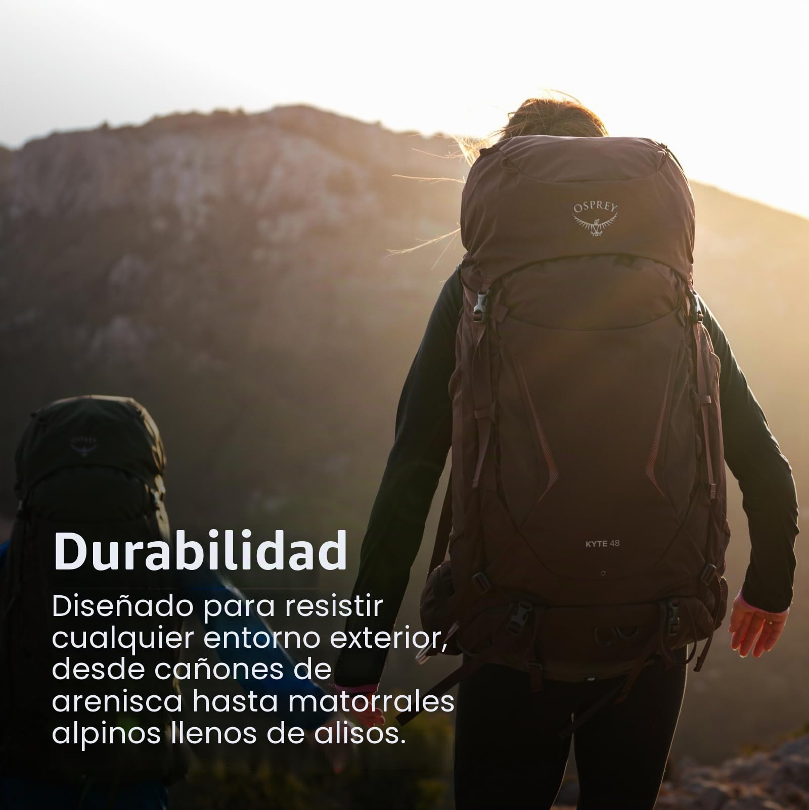 Osprey Kyte Mochila de trekking para mujer, 48L Medium/Large, Serenity Blue