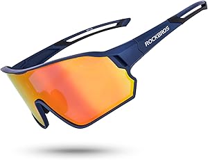 ROCKBROS(ロックブロス)偏光サングラス スポーツサングラス 自転車 超軽量 UV400 アイウェア 偏光レンズ ユニセックス 釣り／野球／ランニング／ゴルフ用