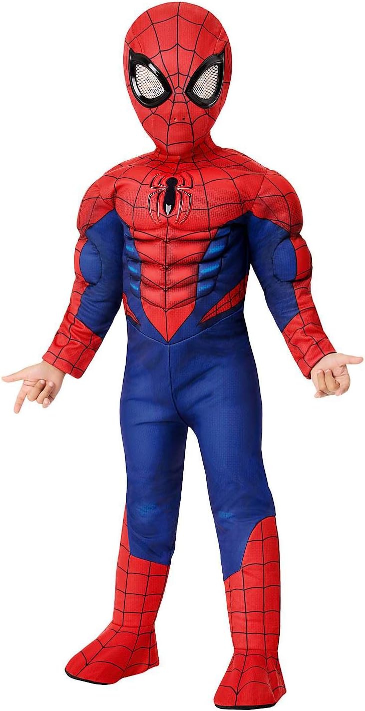 Spirit Halloween Marvel Toddler Spider-Man Muscle Suit Costume, Officially licensed, Superhero Outfit, Padded Jumpsuit