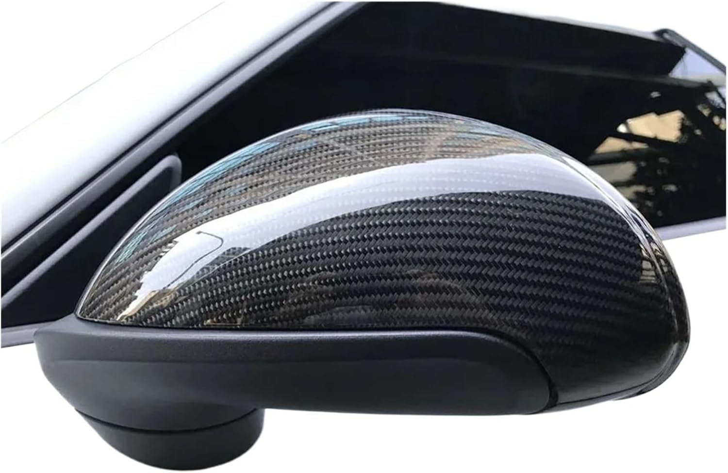 Fiber Pattern Rearview Mirror Cap Trim Shell Covers Fit for Porsche Cayman Fit for Boxster 981 991 Standard 2013-2016