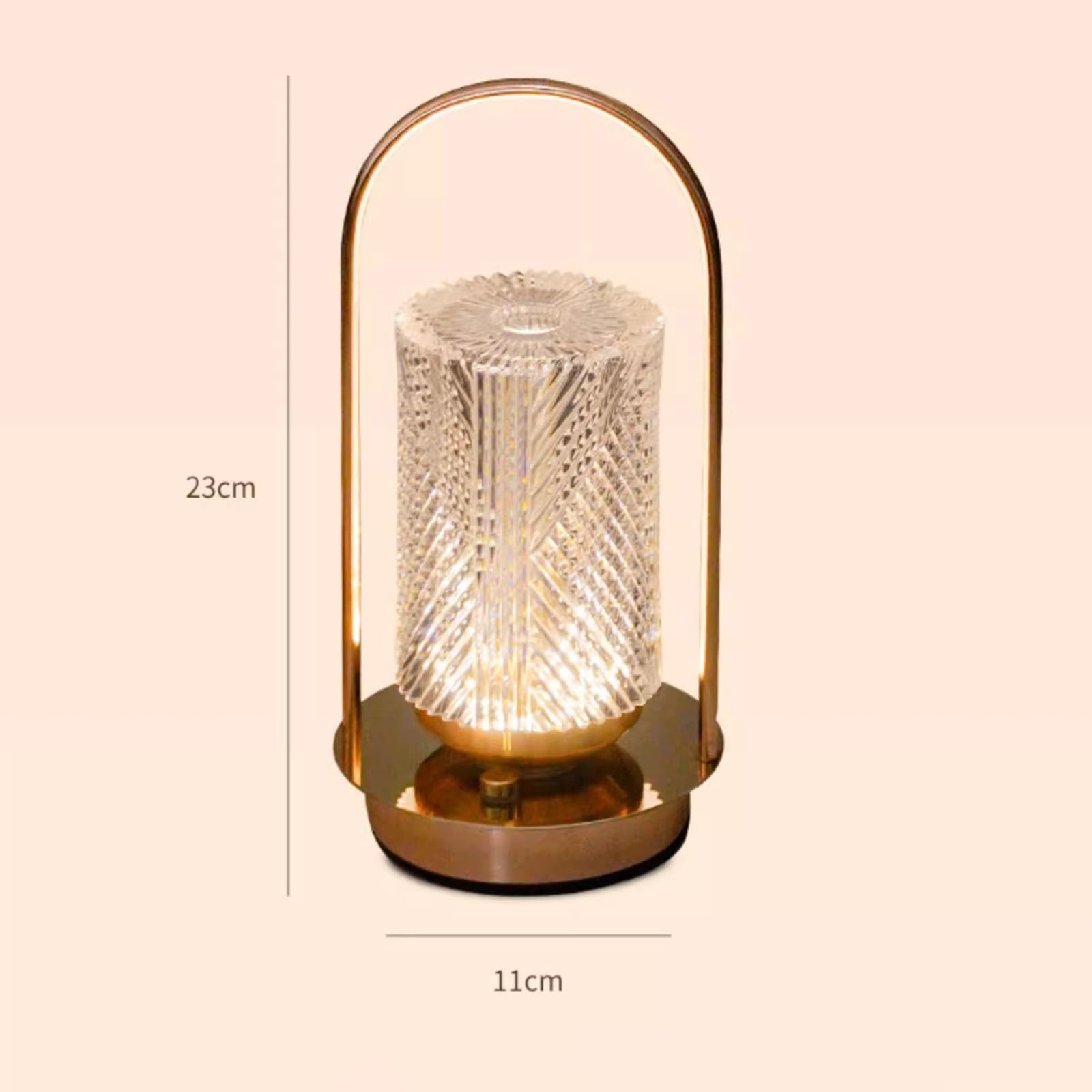 Lampade da comodino Lampada da tavolo premium comodino for camera letto Decorazione for luce notturna Semplice Nuova principale Interruttore tattile retrò Ricaricabile dimmerabile Dormitorio