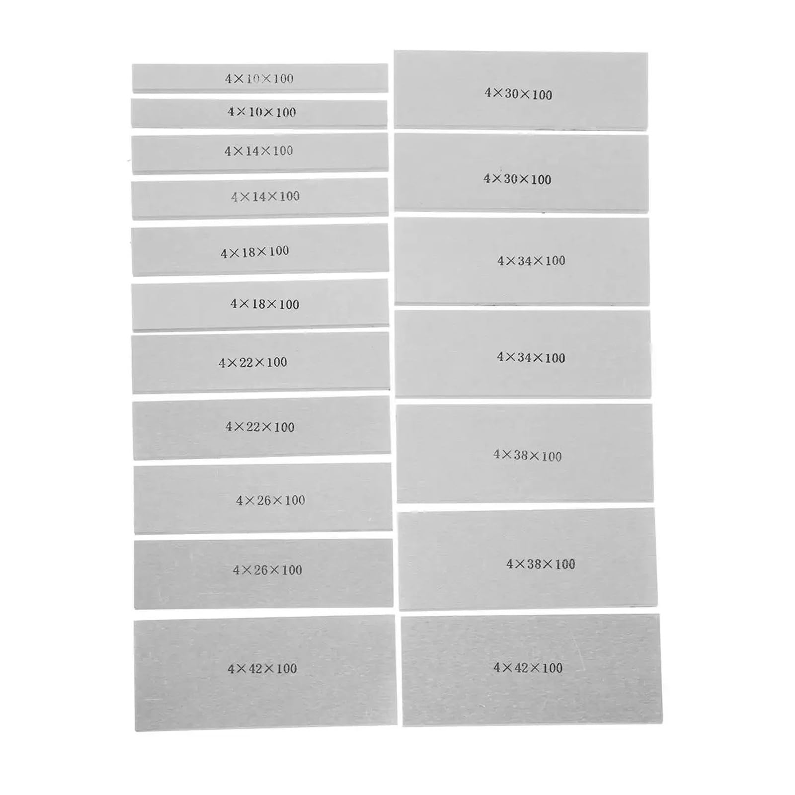 18 szt. 9 par stalowych bloków pomiarowych równoległych do frezarki imadłowej Zestaw precyzyjnych podkładek frezarskich CNC 100 mm X (10-42 mm) dla maszynistów i metalurgów