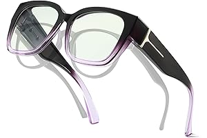 Xfeel Anti Blue Light Glasses Fit Over Prescription Glasses