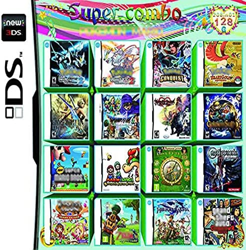 erere DS Games 208 in 1 Games NDS Game Card Super Combo Cartridge for ...