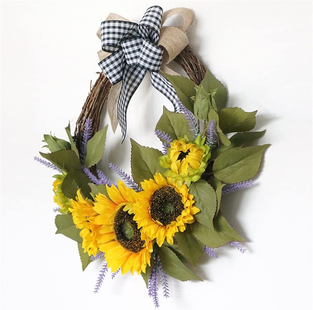 Faux Wreath Autumn Harvest Patio Decorative Wreath Home Door Decoration Wall Hanging