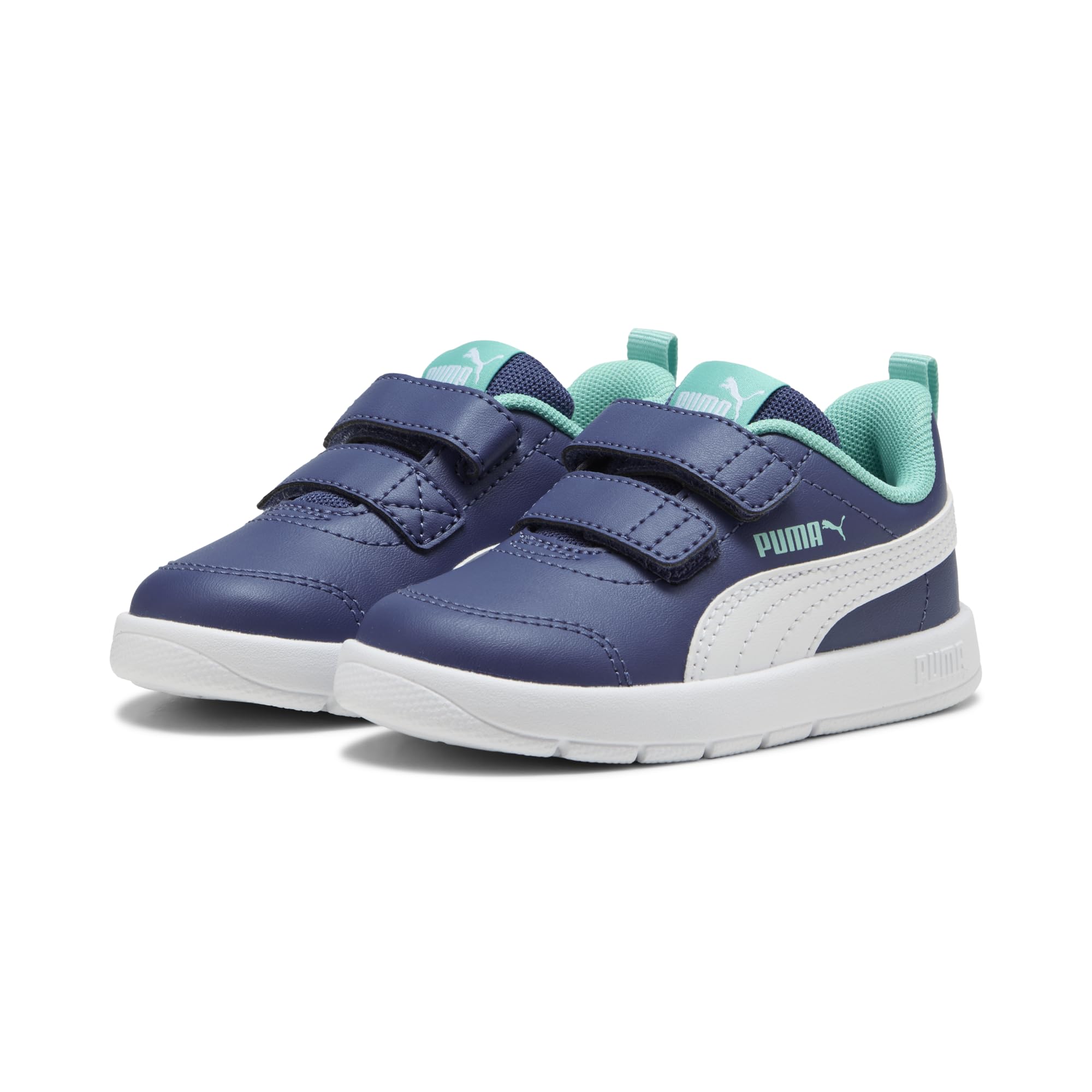 PUMA Unisex Baby COURTFLEX V3 V INF Sneaker, Blue Crystal White-Aquatic, 8 UK Child
