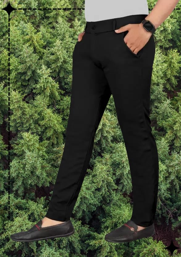 Image of Men's Slim Fit Casual Chinos Pants Stretch Cotton Trousers with Flat Front, Comfortable Everyday TS K023 Parent