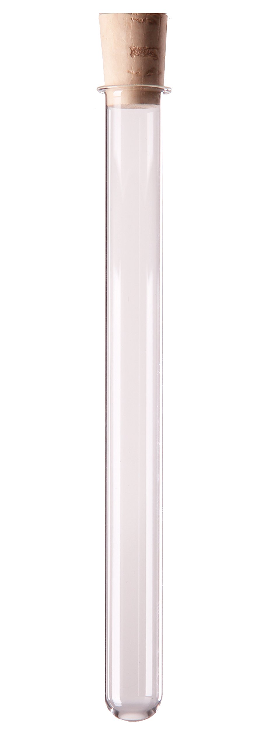 100 x Reagenzglas 160x16mm aus Borosilikatglas mit Bördelrand inklusive Naturkorken 14/17mm - Reagenzgläser, Reagenzröhrchen, Reagenzrohr