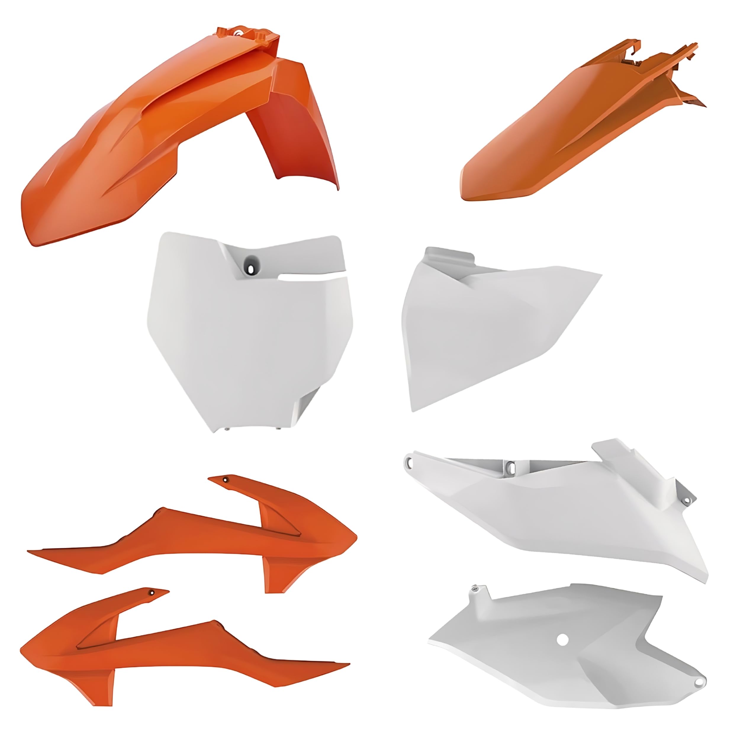 Polisport 90760 MX Plastic Replica Kit per Chi Cerca la qualità OEM per Moto KTM in Colore OEM