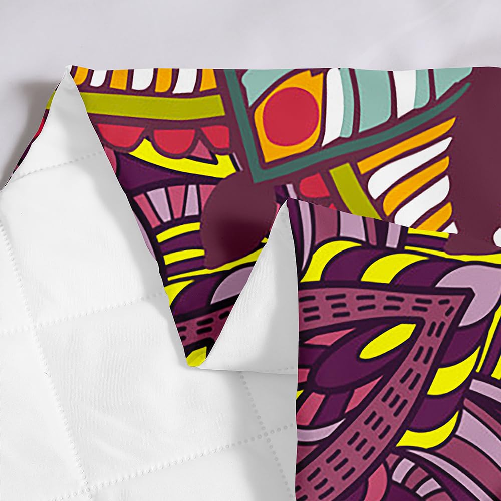 Highdi Couvre Lit Matelassé, Microfibre Dessus De Lit, Motif Mandala Couvre-lit Poids Léger Couverture Lit, Pour Couvre Lit 1~2 Personnes