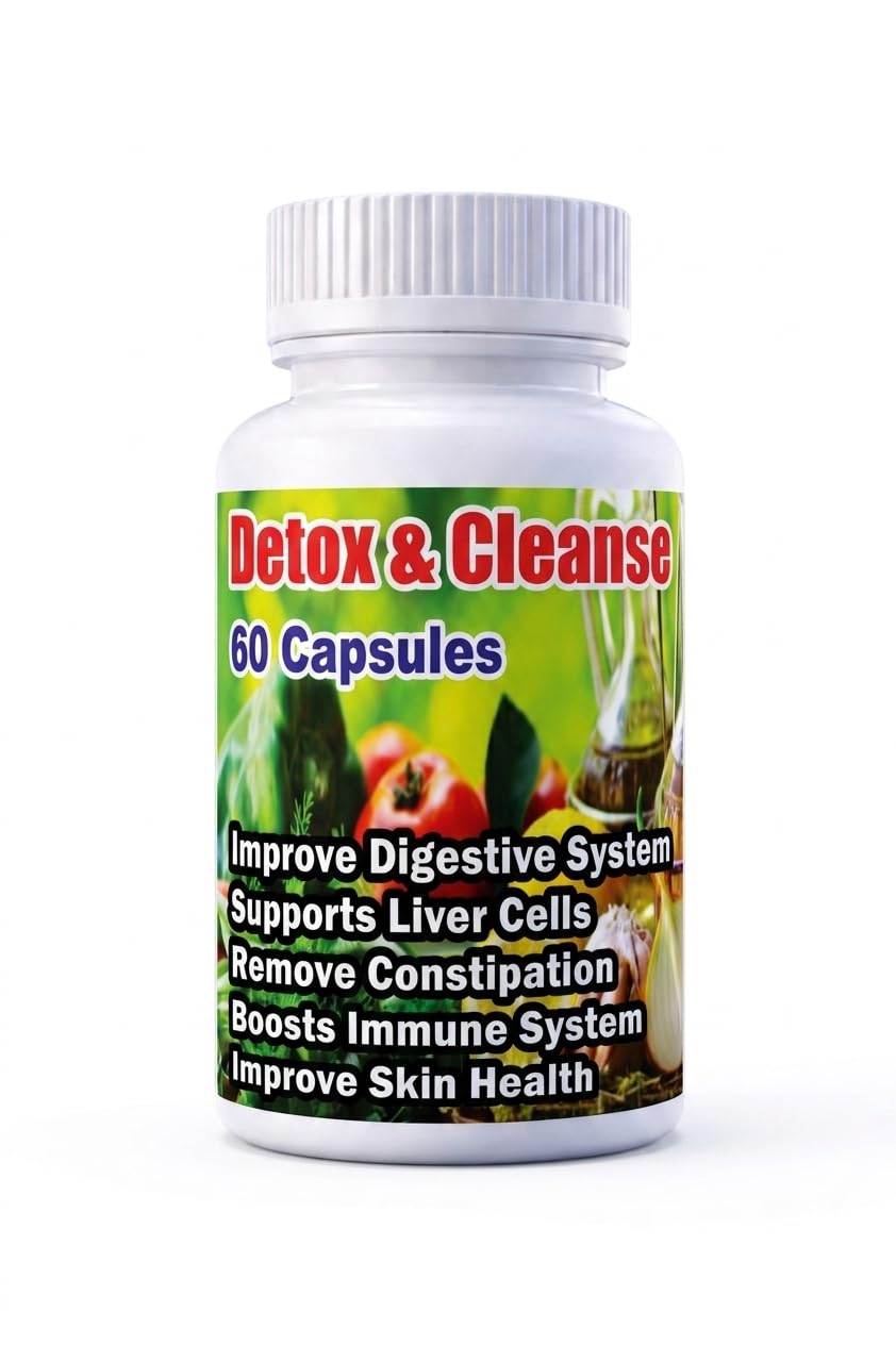 DETOX & CLEANSE CAPSULES - 60 CAPSULES (GET 1 BOTTLE DETOX & CLEANSE 50ML DROPS FREE)-image-23