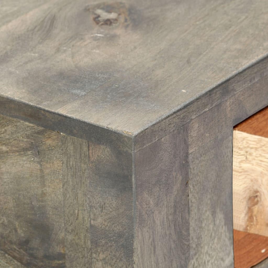 Divano e tavolino Tavolino da divanoTavolo Consolle Grigio 86x30x76 cm in Legno Massello di MangoAdatto a soggiorno, camera da letto, balcone