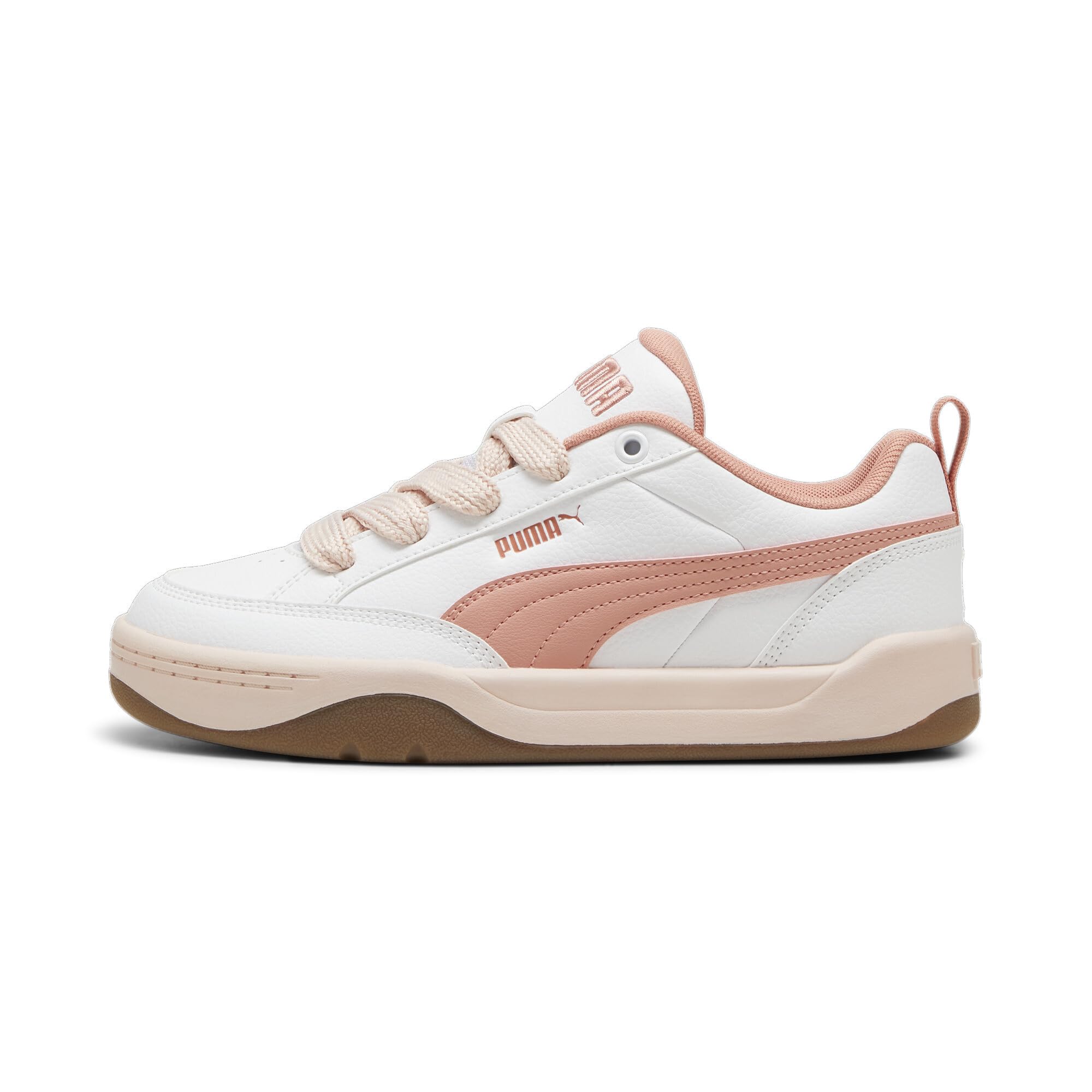 Puma Unisex Adults Park Lifestyle Sneaker, Puma White-DEEVA Peach-Island PINK, 46 EU