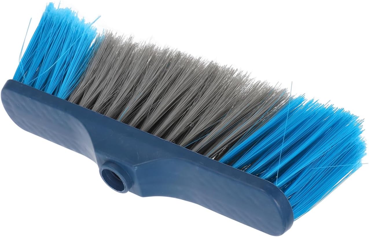 SECFOU Broom Part Refill Head Soft Bristle Broom Head Replacement for Home Cleaning