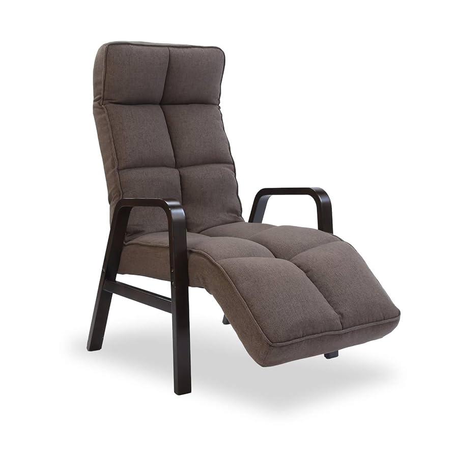 フットレスト付き高座椅子 KPHF-マルク　1人用　ブラウン フットレスト付き高座椅子 – 座椅子生活｜公式ECサイト