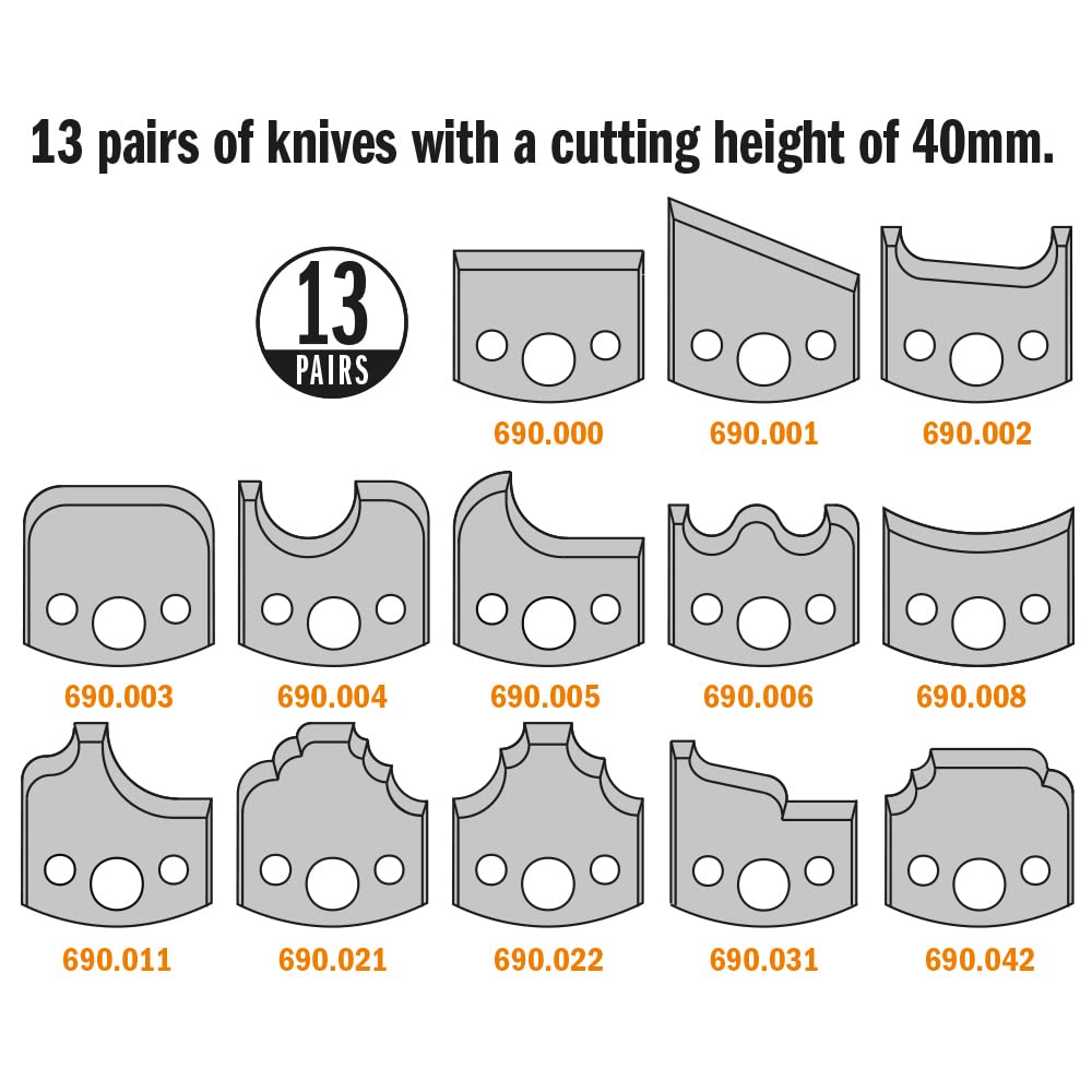 CMT 692.013.07 SET MULTIPROFILO SENZA LIM. D=100X40X35