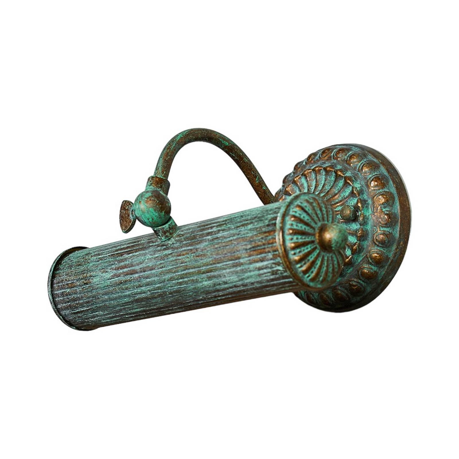 Lindby Verdigris Picture Light Beno, 25 Cm, Metal, E14 Green Voltage