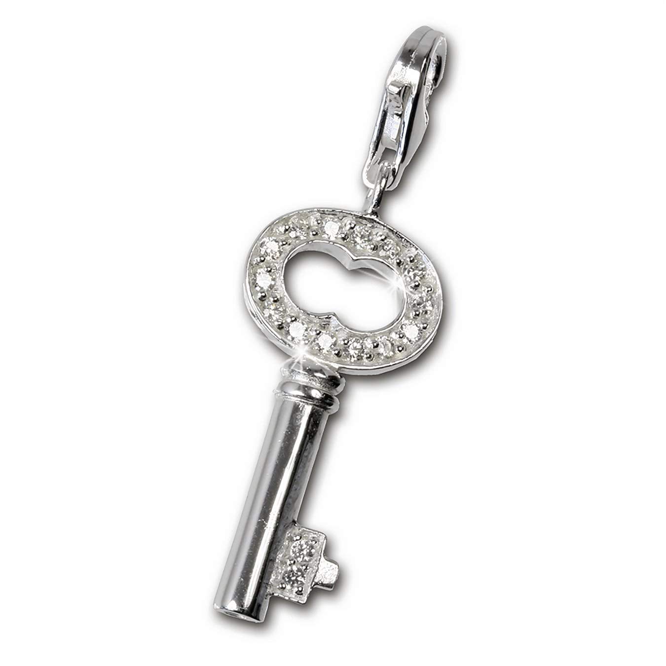 SilberDream{925} in argento Sterling ciondolo a forma di cuore ciondolo opaco per braccialetto collana orecchino FC3108 : SilberDream