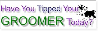 CafePress Dog Groomer Tip 10"x3" Rectangle Vinyl Bumper Sticker Car Decal