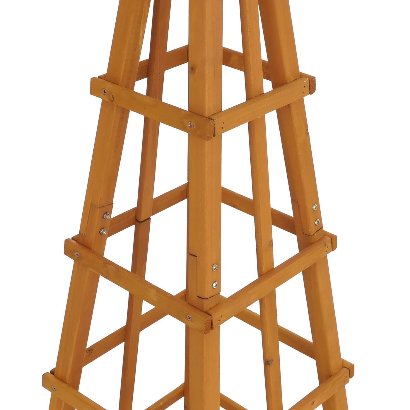 Mendler Kratka dla roślin pnących HWC-Q18, skrzynka na rośliny, skrzynka na kwiaty, drewniana pomoc dla roślin pnących, certyfikat FSC, 168 x 40 x 40 cm, kolor naturalny