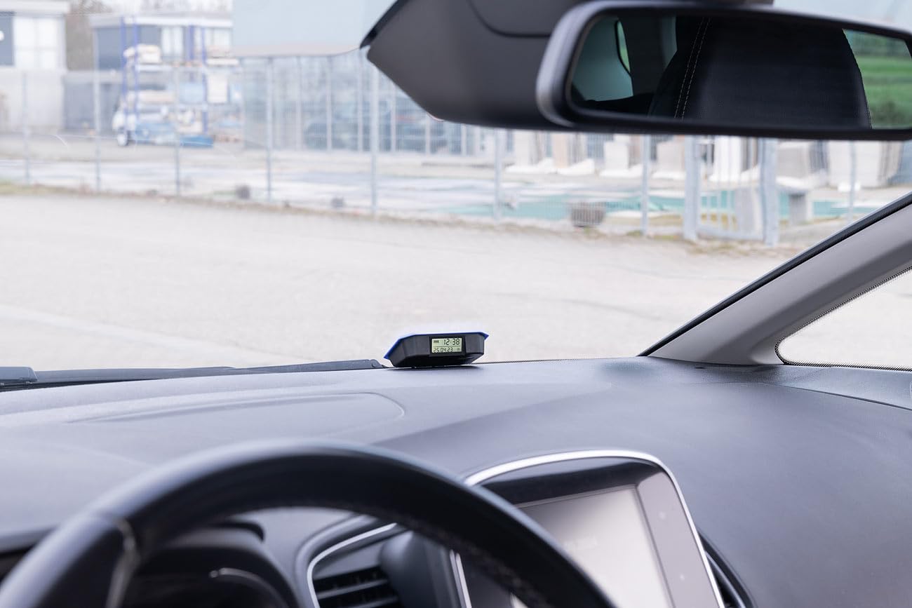 Lescars Elektonische Parkscheibe: 4er-Set ultrakompakte, Digitale e-Parkscheiben mit ECE-Zulassung (Elektrnische Parkscheibe, Auto, Elektronische)