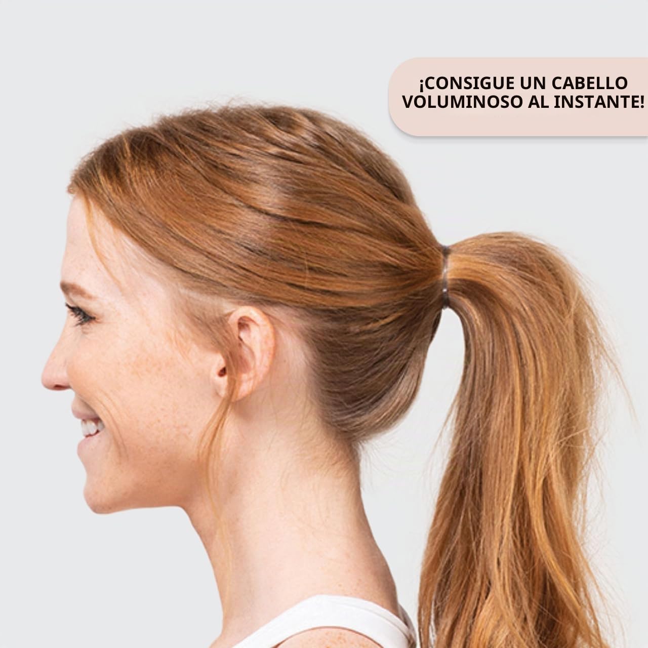 Kitsch PONYFULL - Herramienta voluminizadora para el cabello, añade volumen y elevación a la coleta, moldeador de moño para mujer, incluye 3 gomas elásticas antienganche, regalo para mujer, rubio